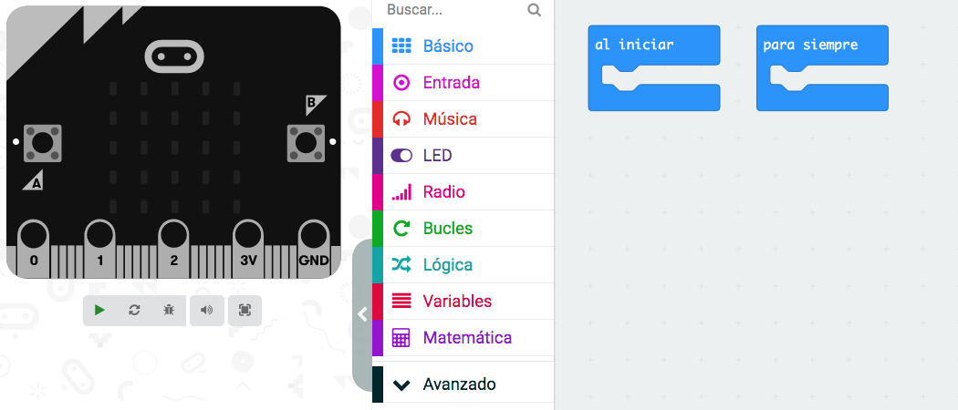 Imagen que describe cómo abrir el entorno de programación MakeCode