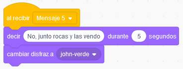 La imagen describe 3 bloque de Dee