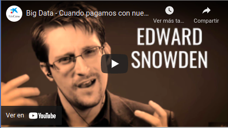Vídeo sobre el big data y cuando pagamos con nuestros datos