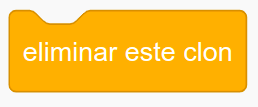 Imagen del bloque de programación eliminar clon de Scratch