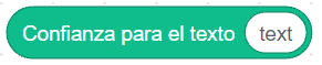 Imagen del bloque de programación confianza para el texto de Scratch