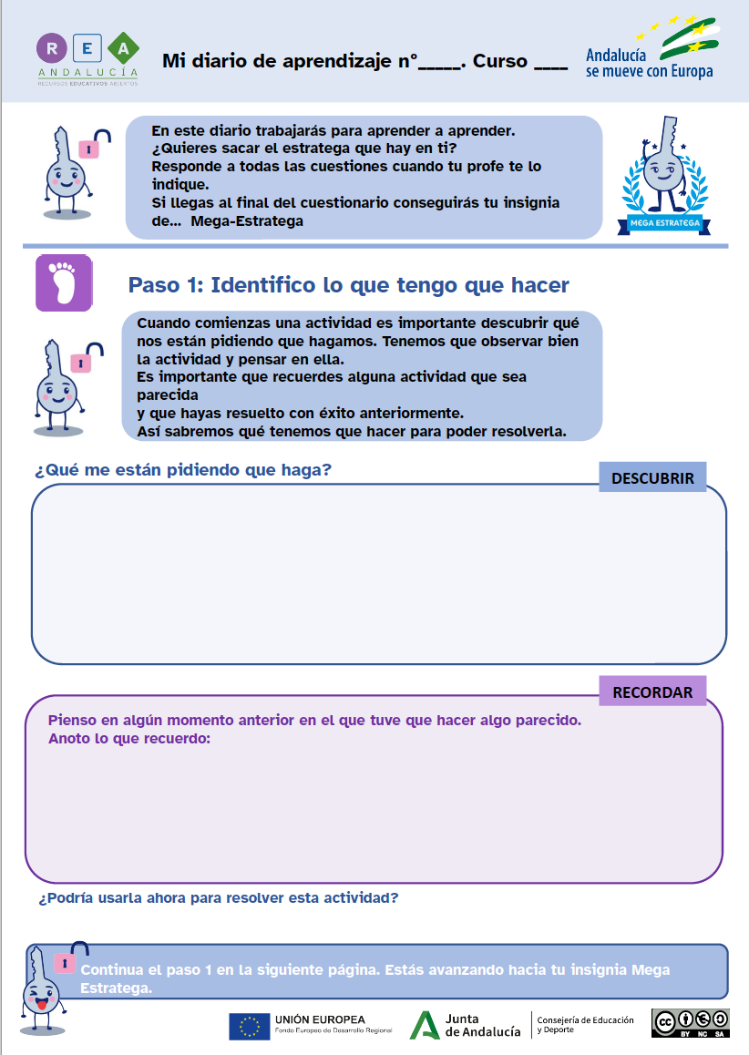 Imagen del Diario de aprendizaje con el enlace para su descarga