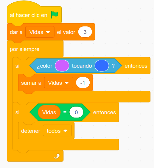Imagen de los bloques de un contador de vidas de Fish Chomp