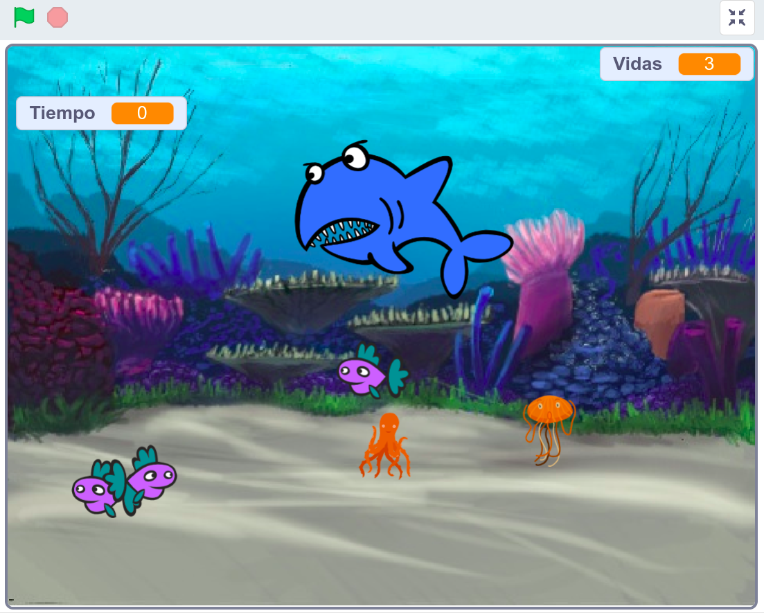 Imagen del contador de vidas del Fish Chomp