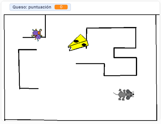 La imagen describe el juego Maze