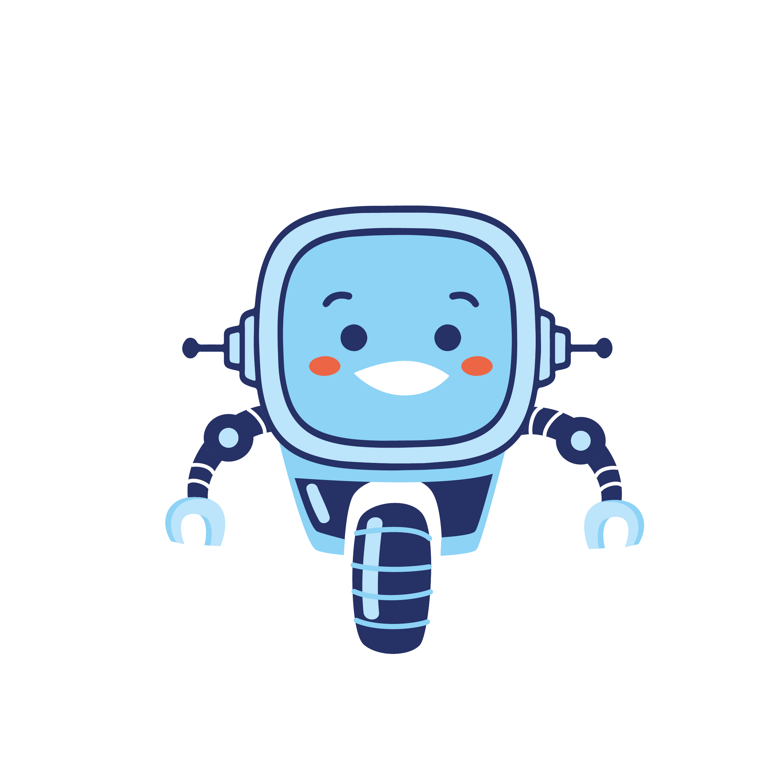 Rétor sobre un rueda y con brazos robotizados