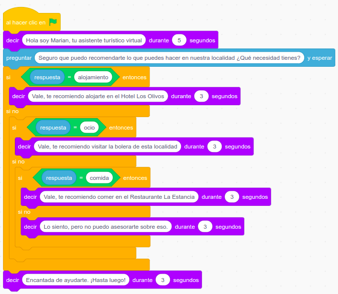 Imagen que describe los bloques del programa de mi primer asistente sin eventos
