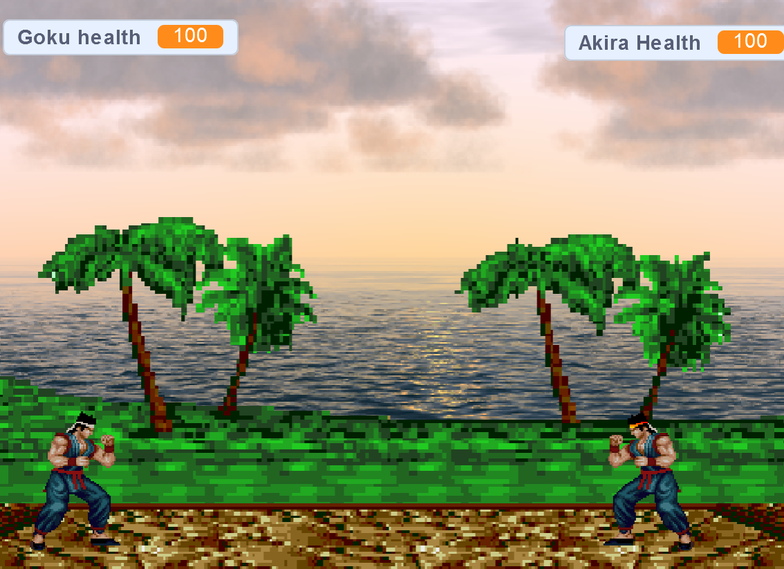 La imagen describe el juego  Virtual Fighter