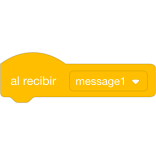 Imagen que muestra el bloque de programación de un evento de Scratch