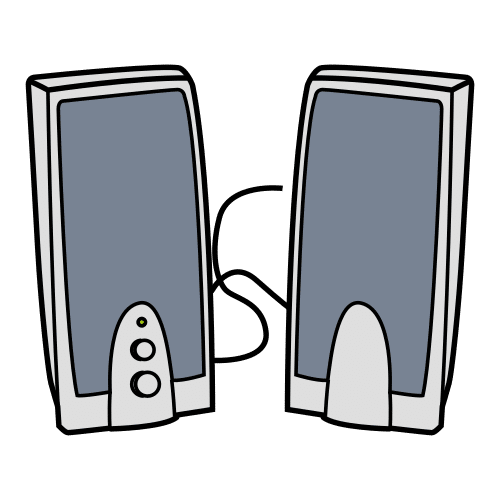 La Imagen muestra los altavoces como periférico de un ordenador