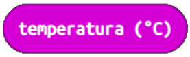 Imagen que representa el bloque de programación temperatura ºC de MakeCode