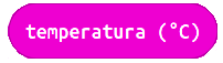 Imagen del bloque asociado a las lecturas del sensor de temperatura de la microbit
