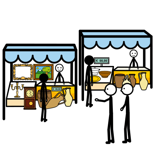 imagen de una feria que representa una muestra de los proyectos realizados a los demás