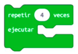 Imagen del bloque de programación de MakeCode repetir ejecutar