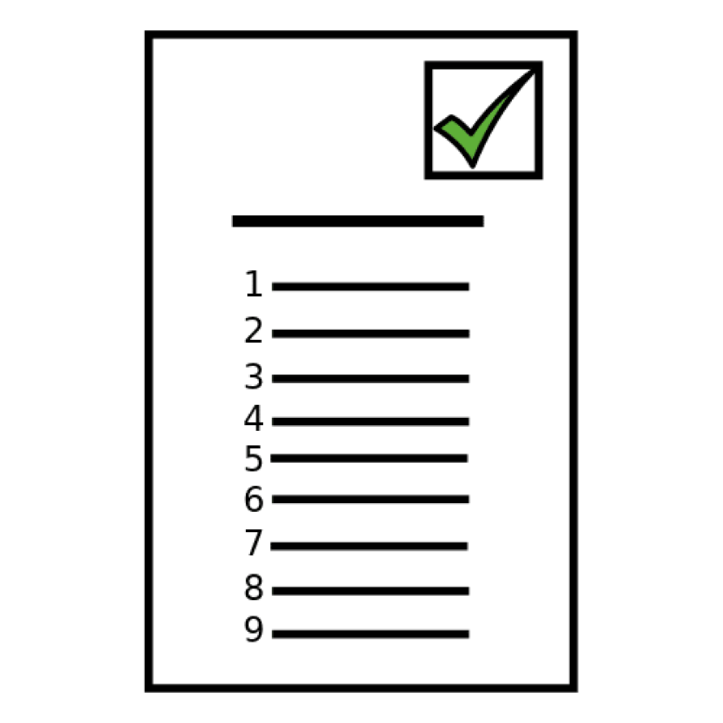 La imágen muestra una lista de instrucciónes