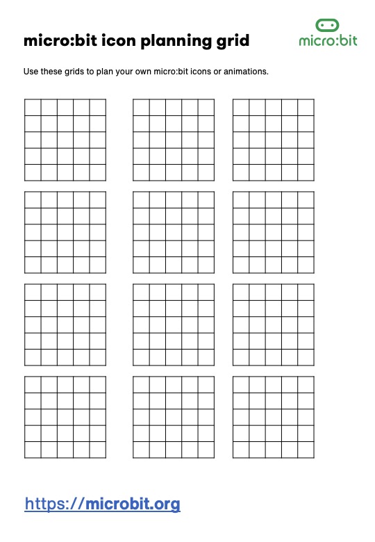 Microbit planning grid