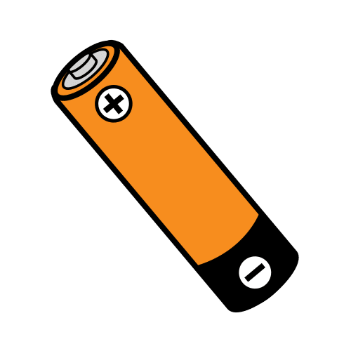 Imagen que describe una pila utilizada como alimentación de una placa electrónica