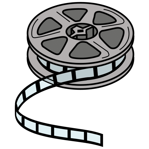 Imagen que muestra un rollo de película cinematográfica