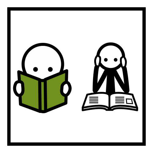 Imagen que describe a una persona realizando una lectura