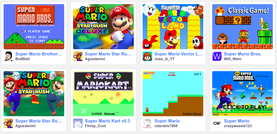 Imagen del juego Super Mario