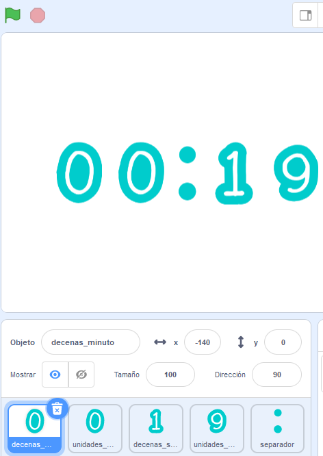 Imagen que describe un reloj digital